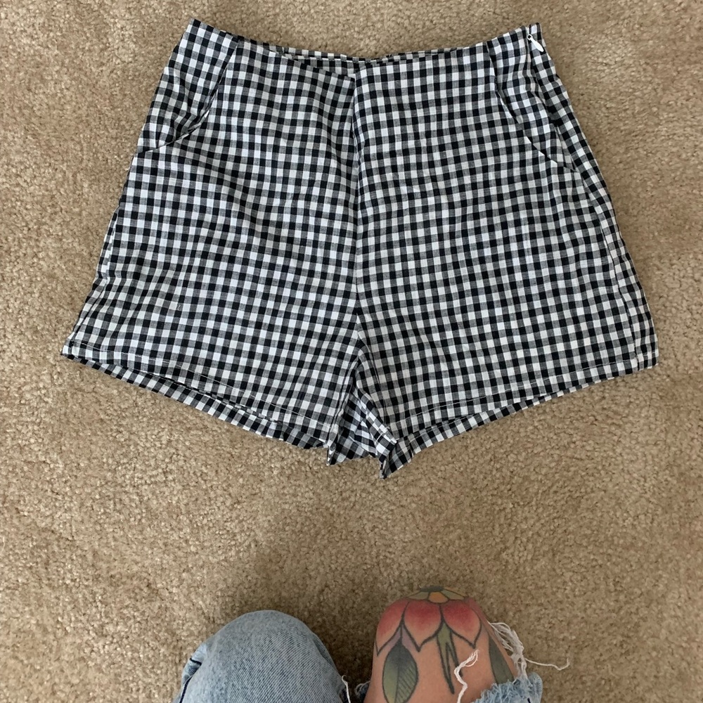 gingham shorts